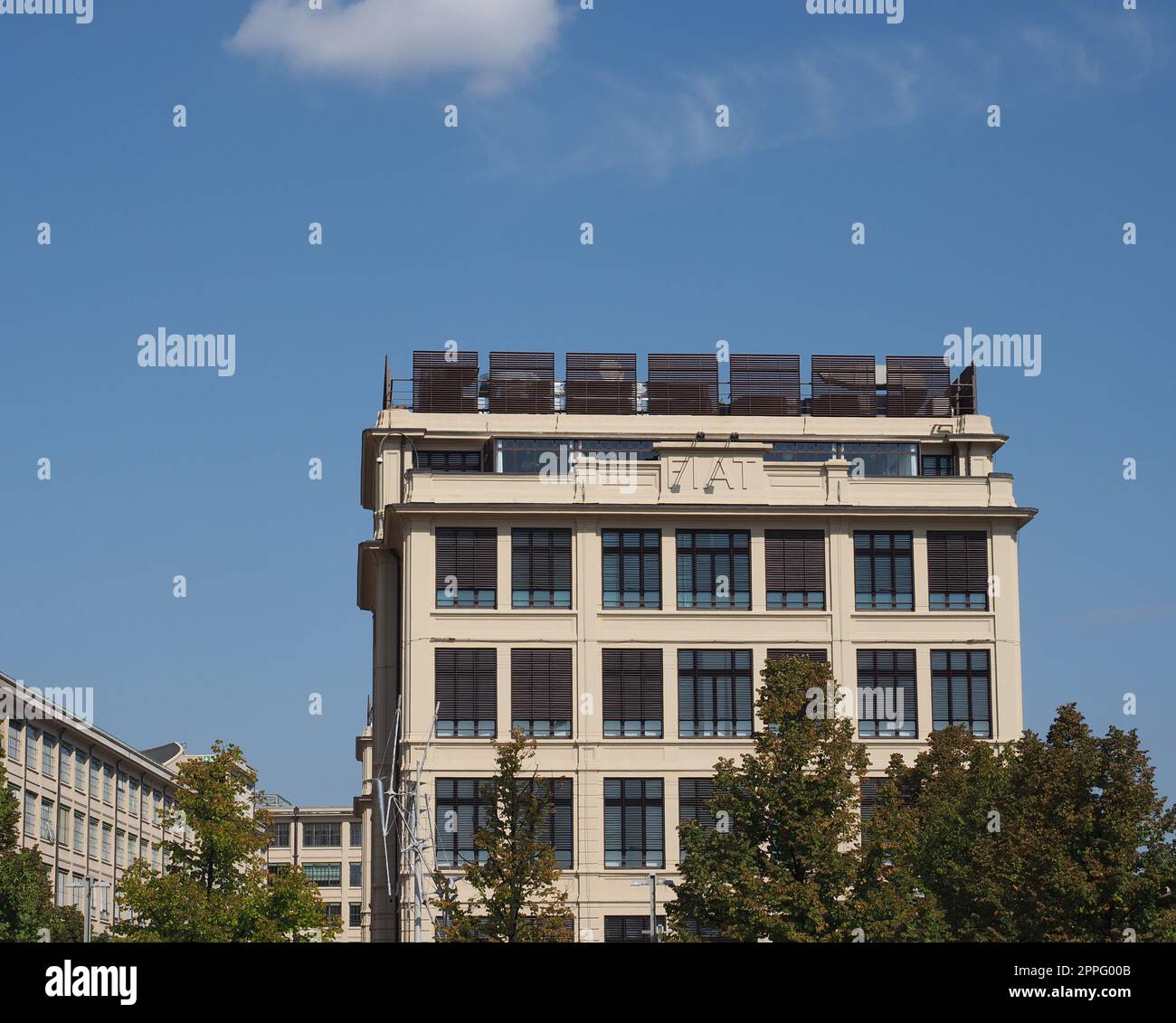 Lingotto Fiat Autofabrik, ca. 1919 in Turin Stockfoto