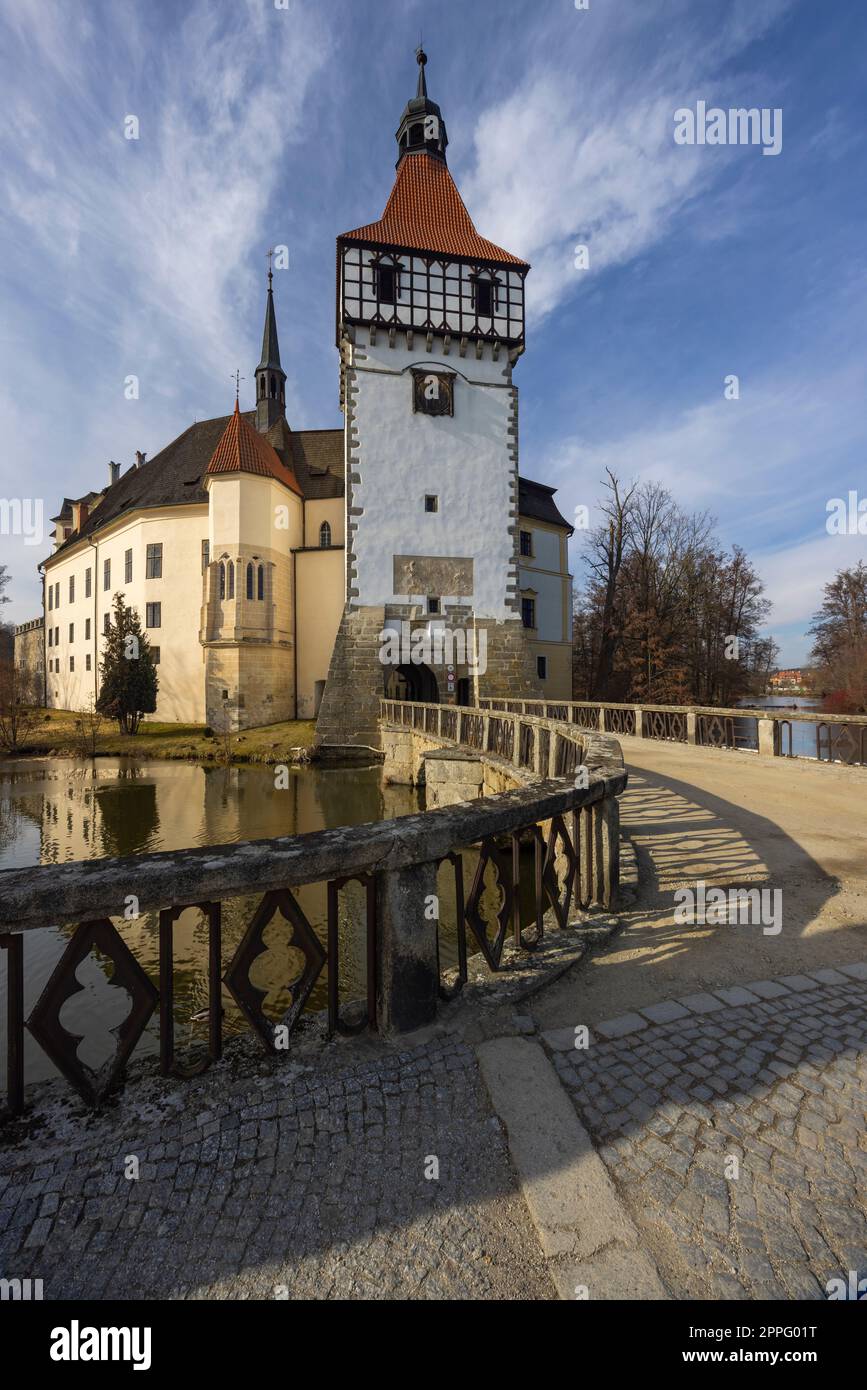 Schloss Blatna bei Strakonice, Südböhmen, Tschechien Stockfoto