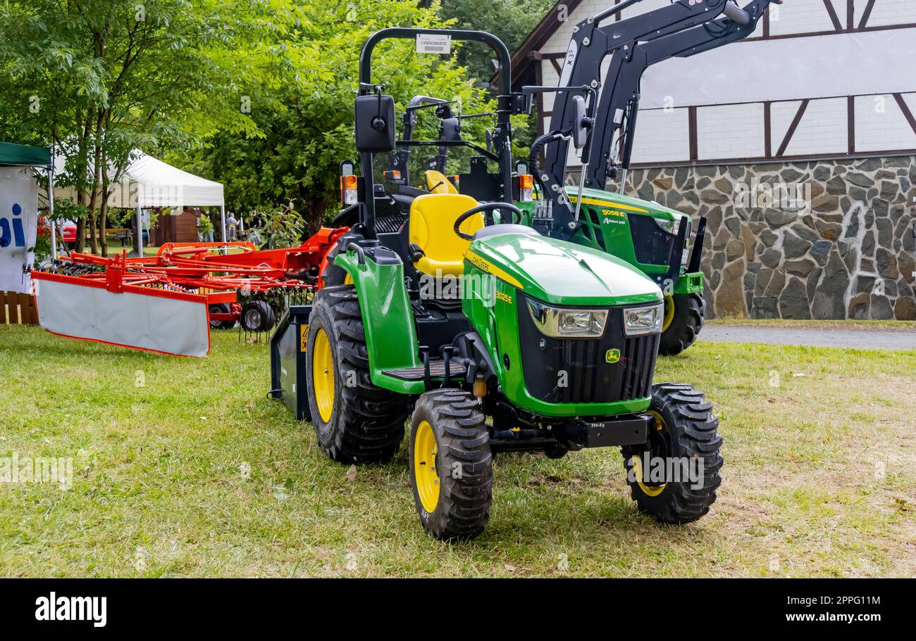 JOHN DEERE Traktor Stockfoto