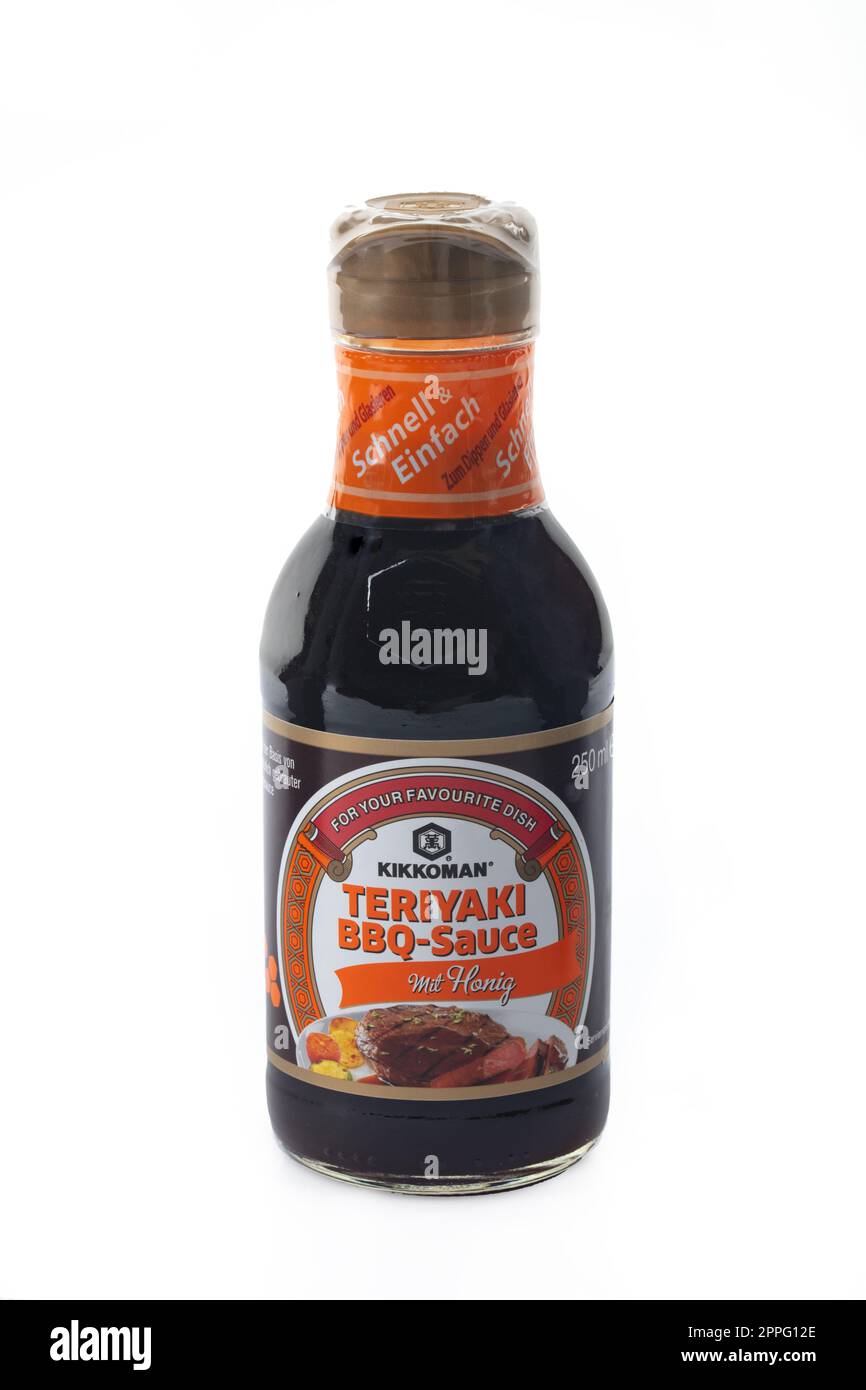 Kikkoman Teriyaki Sauce mit Honig Stockfoto