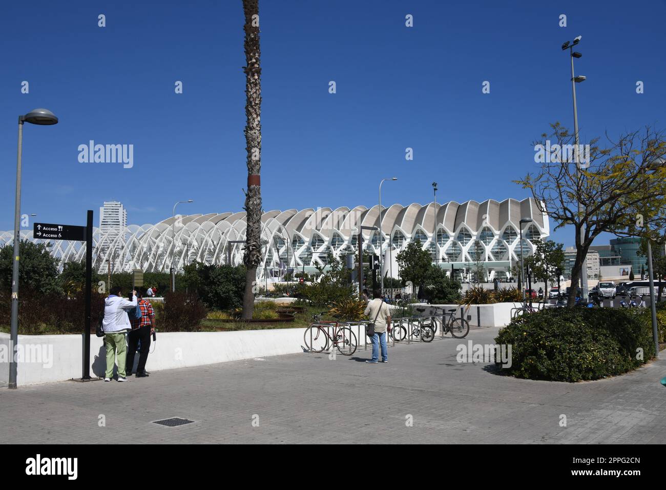 Stadtblick, Hausfassaden von Valencia, Provinz Valencia, Spanien, März 2023 Stockfoto