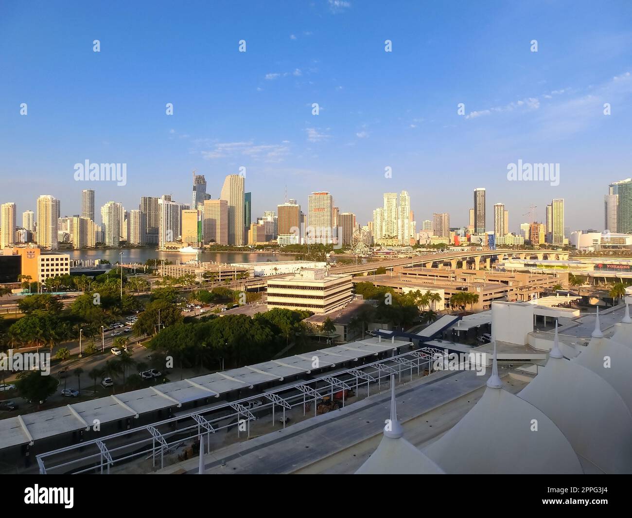 MSC Kreuzfahrtanleger in Miami Stockfoto