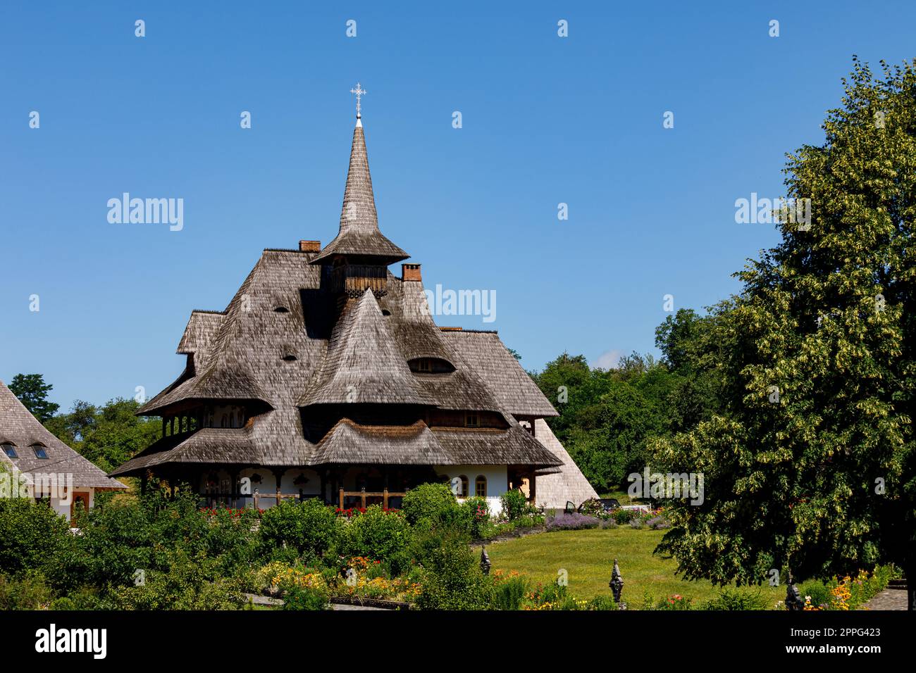Das Kloster BarSana in den Maramures in Rumänien Stockfoto