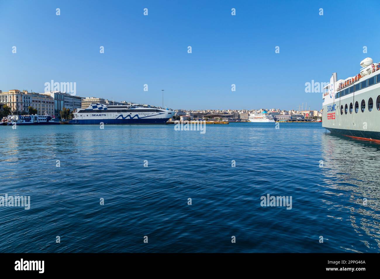 Fährschiffe Kreuzfahrtschiff Stockfoto