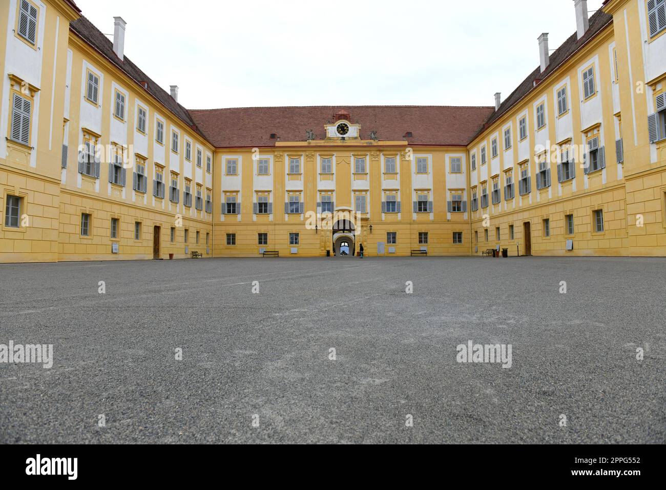 Schloss Hof an der March in NiederÃ¶sterreich - Hofschloss am Marsch in Niederösterreich Stockfoto