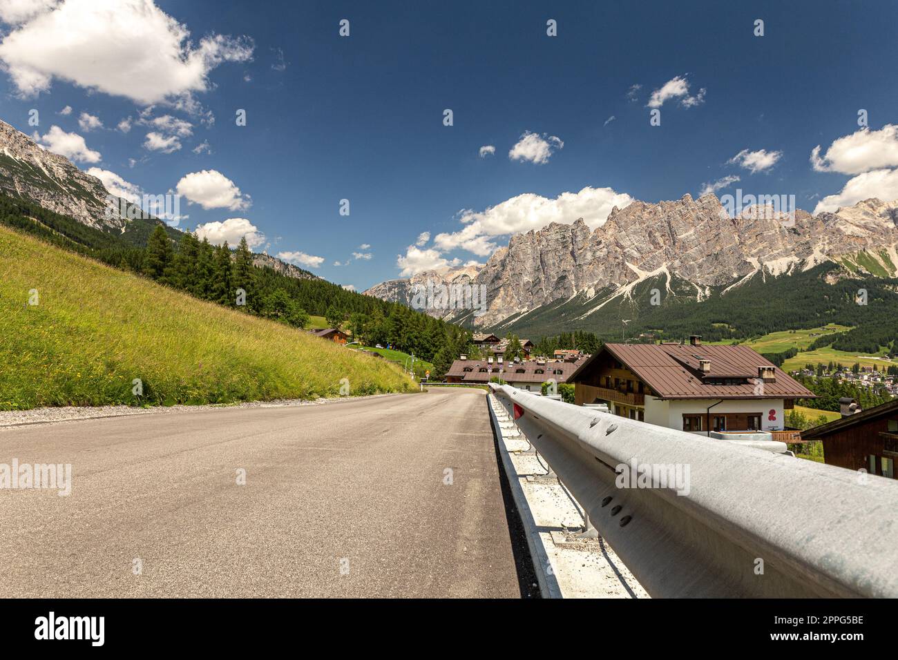 Dolomiti Alpen in Alta Badia Querformat Stockfoto