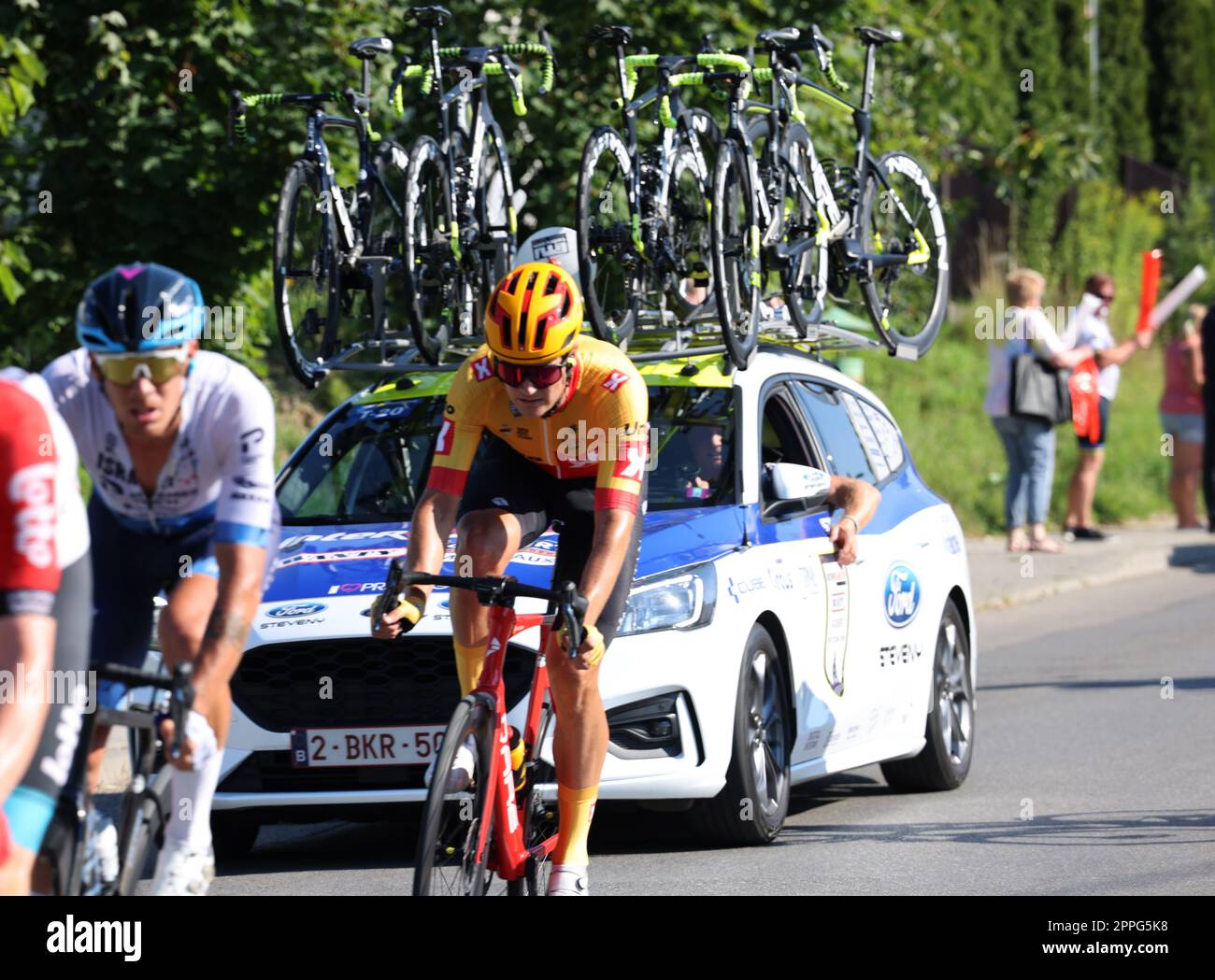 Tour de Pologne UCI â€“ World Tour, Etappe 7 Skawina - Krakau. Stockfoto