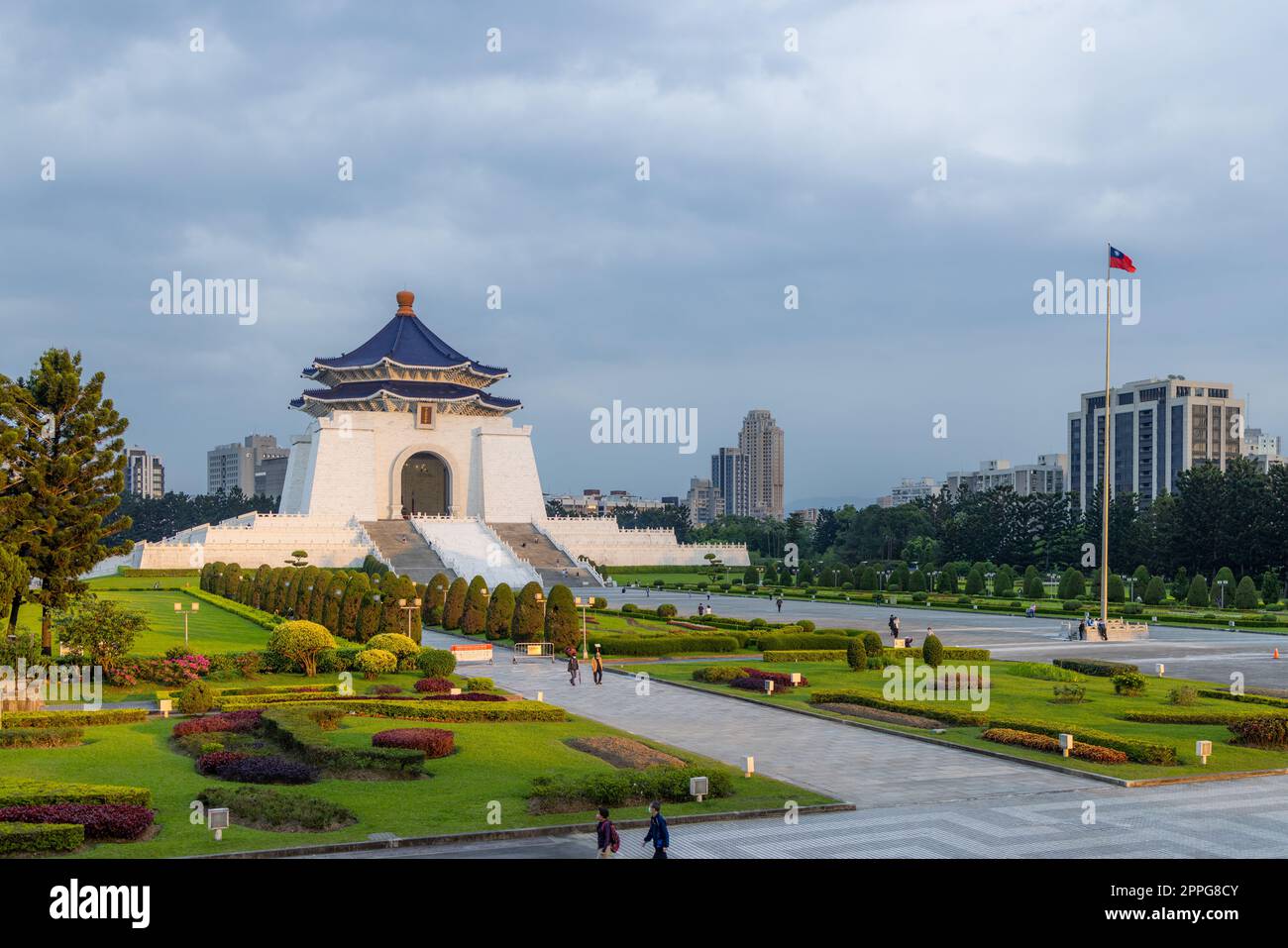 Taipei, Taiwan 11. April 2022: Chiang Kai shek Memorial Hall in Hong Kong City Stockfoto