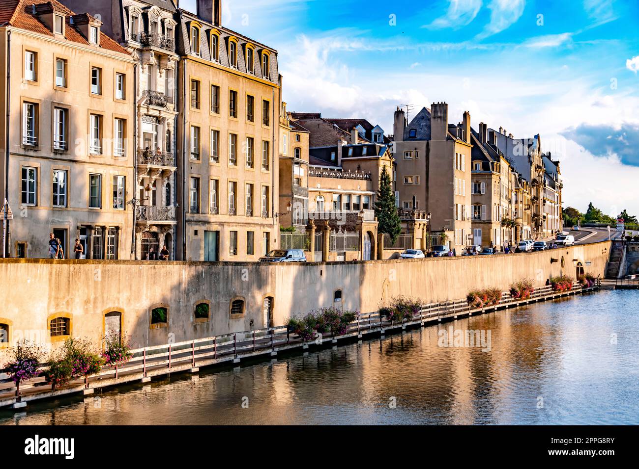 Die Architektur der Altstadt von Metz an der Mosel, Frankreich Stockfoto