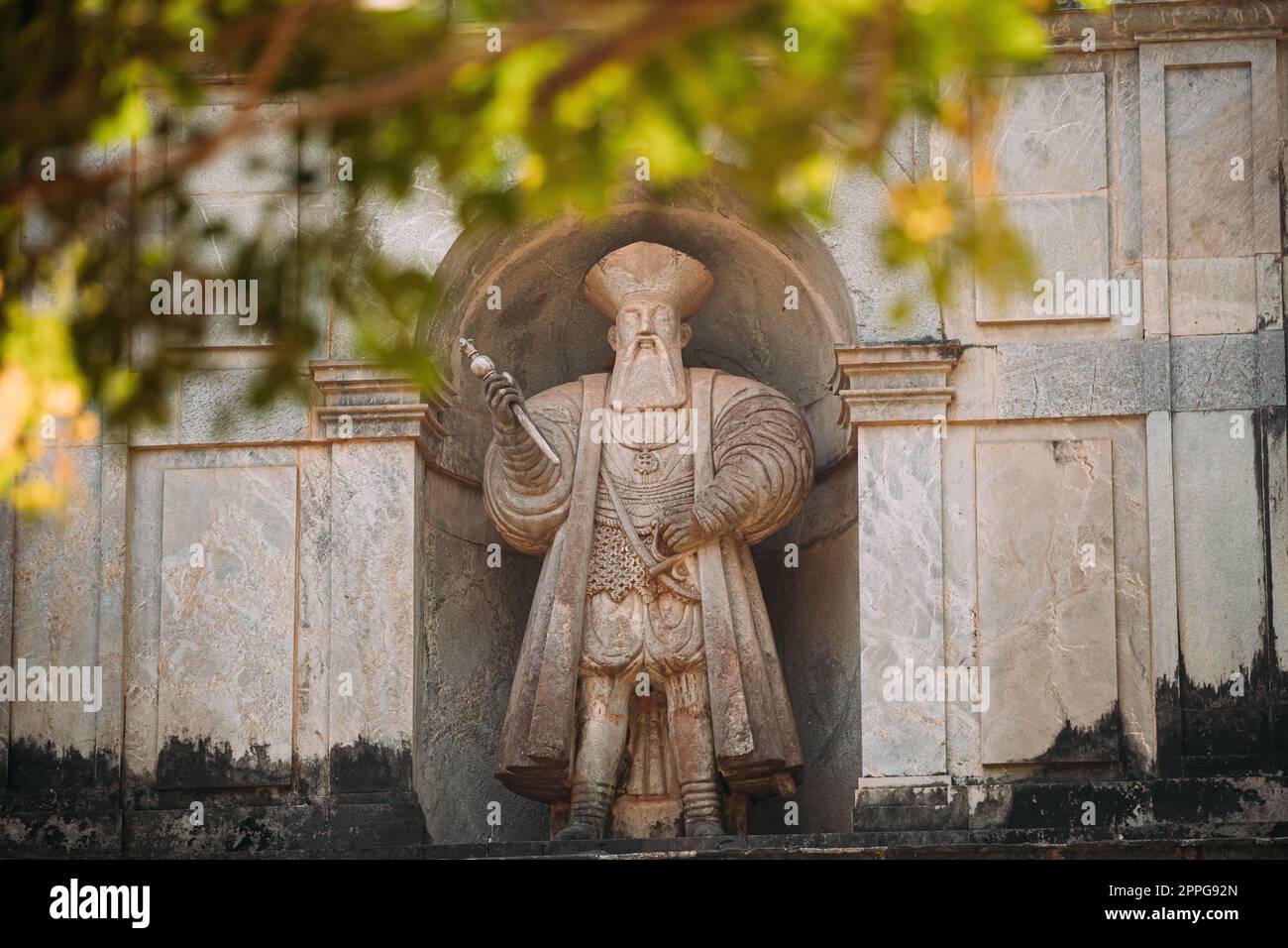 Der Alte Goa, Indien. Der alte Viceroyâ€™s Arch in Old Goa wurde 1597 zum Gedenken an Vasco Da Gama erbaut. Berühmtes Wahrzeichen Und Historisches Erbe. Details Der Nahaufnahme Stockfoto