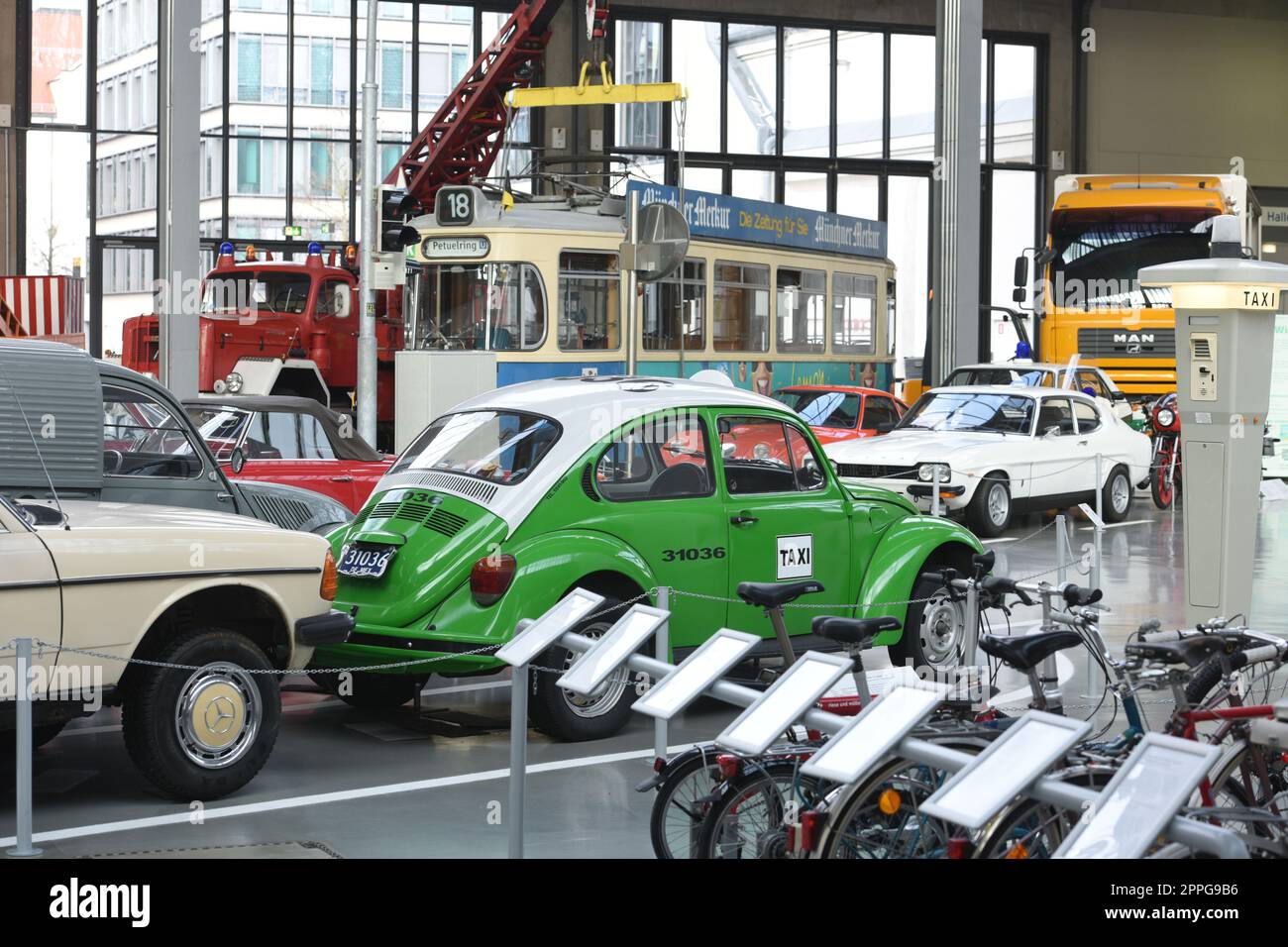 Verkehrszentrum des Deutschen Museums in MÃ¼nchen, Bayern, Deutschland - Verkehrszentrum des Deutschen Museums in München, Bayern, Deutschland Stockfoto