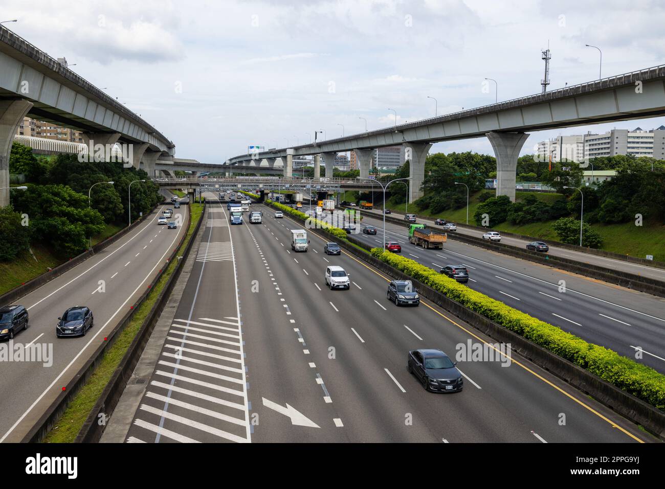 Lin Kou, Taiwan, 15. Juni 2022: National Highway Nummer eins in Taiwan Stockfoto