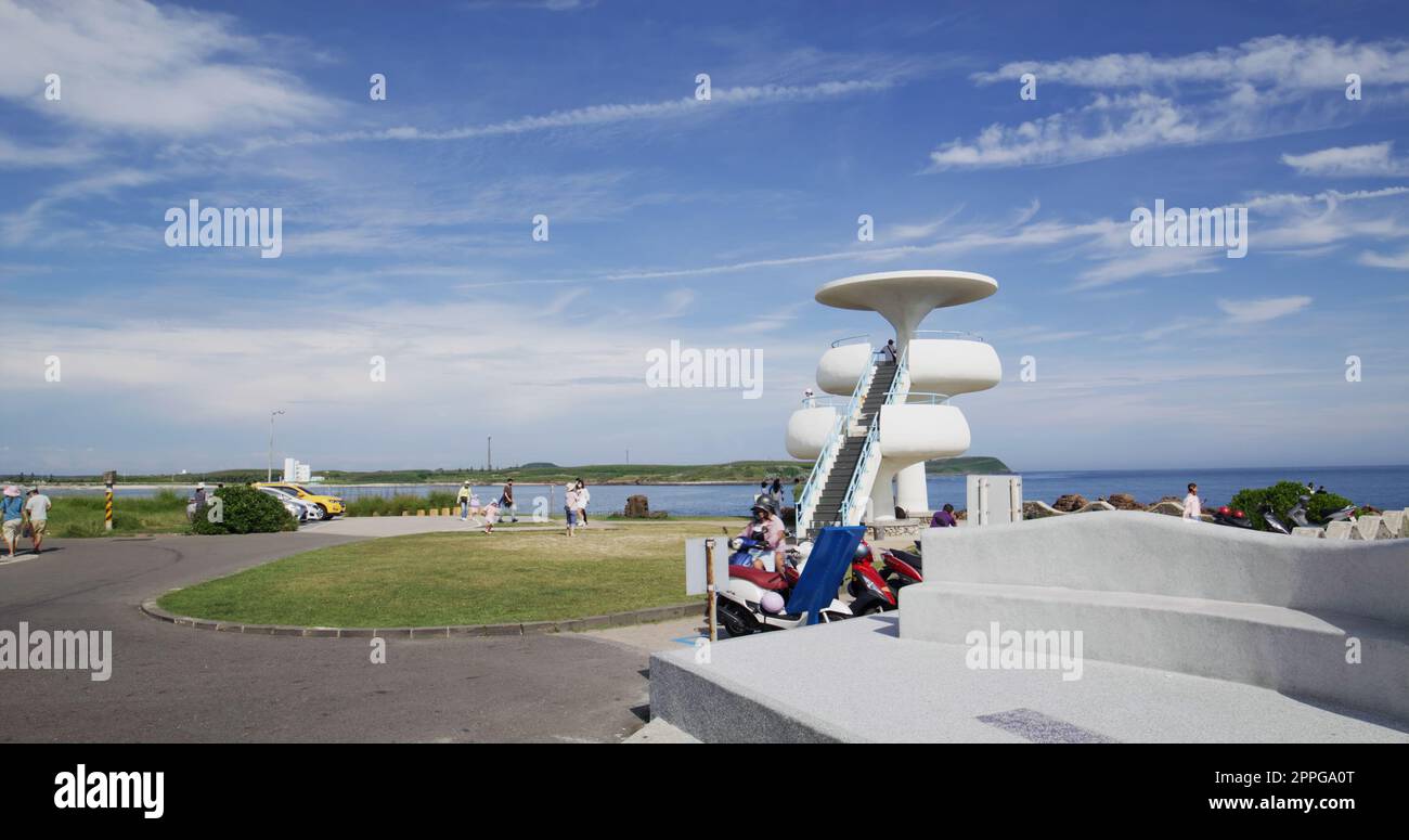 Penghu, Taiwan 27. Juni 2022: Fongguei-Höhle in Penghu von Taiwan Stockfoto