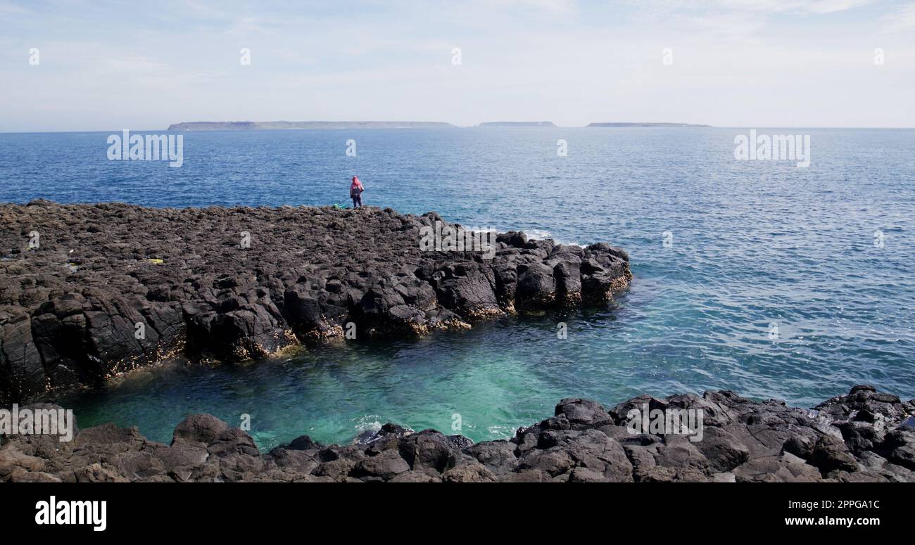 Penghu, Taiwan 27. Juni 2022: Fongguei-Höhle in Penghu von Taiwan Stockfoto