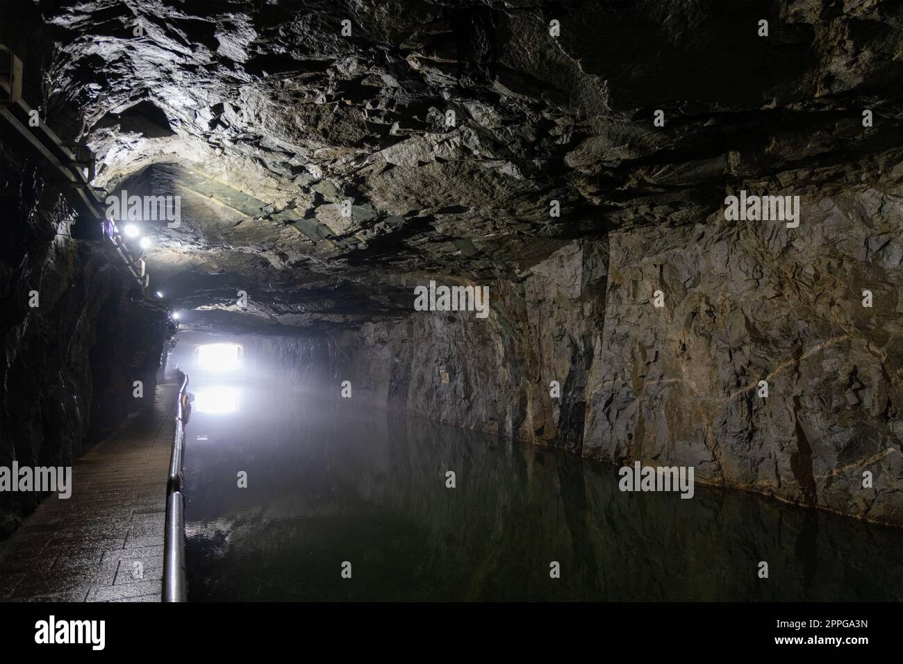 Zhaishan-Tunnel in Kinmen von Taiwan Stockfoto