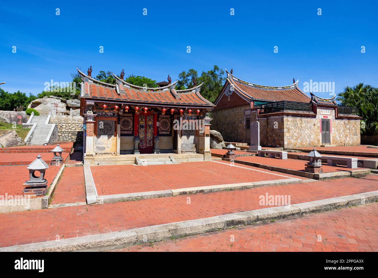 Taiwan Kinmen traditionelles altes Zhu Shan Dorf Stockfoto