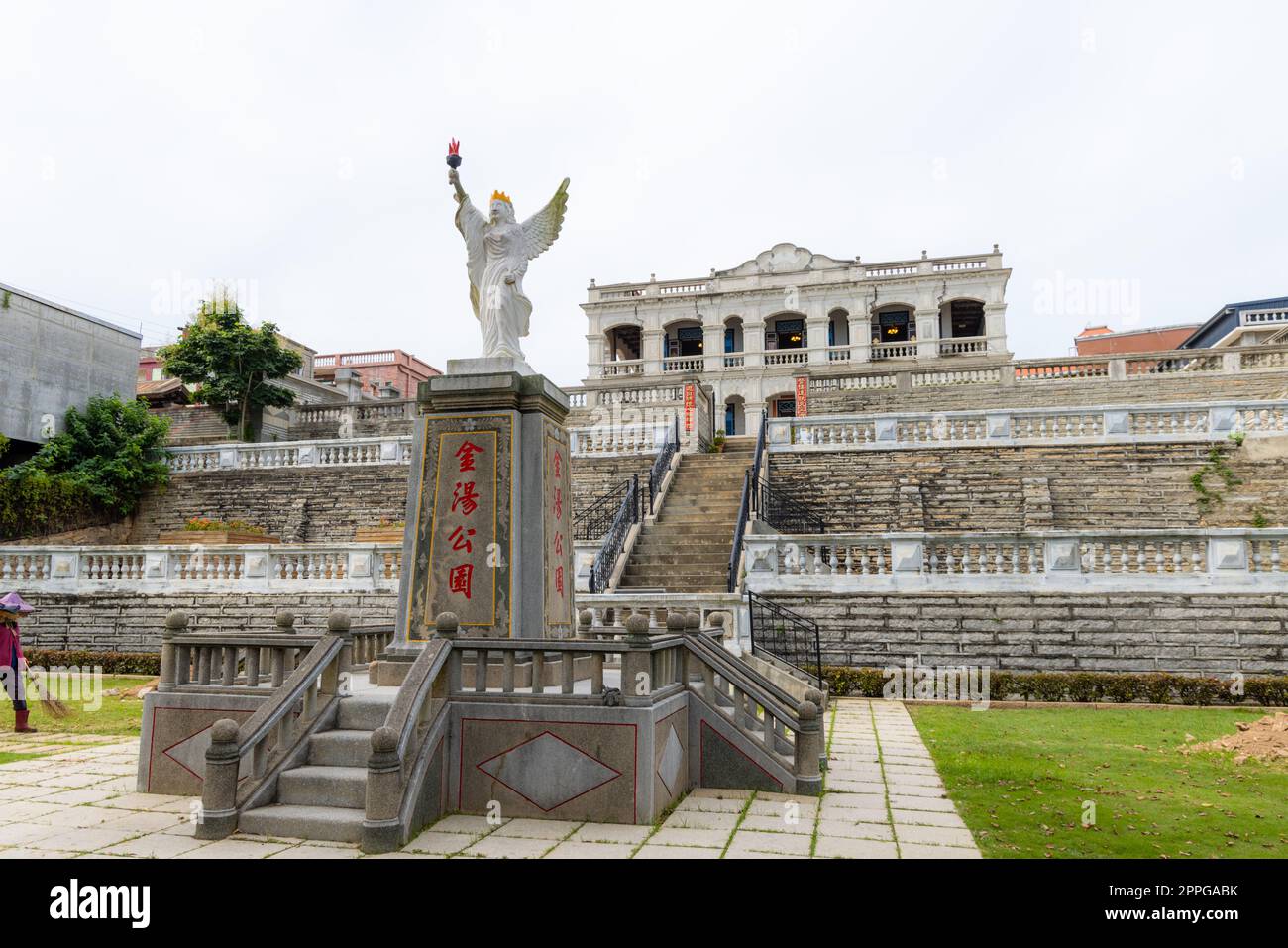 Kinmen, Taiwan, 01. Juli 2022: Skulptur im Chen Jing lan Western House Stockfoto