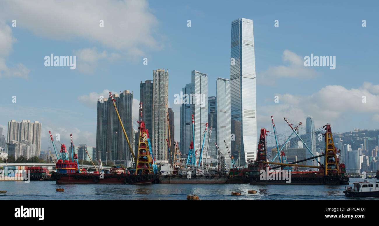 Kowloon West, Hongkong 19. Mai 2020: Hongkong-Stadt Stockfoto