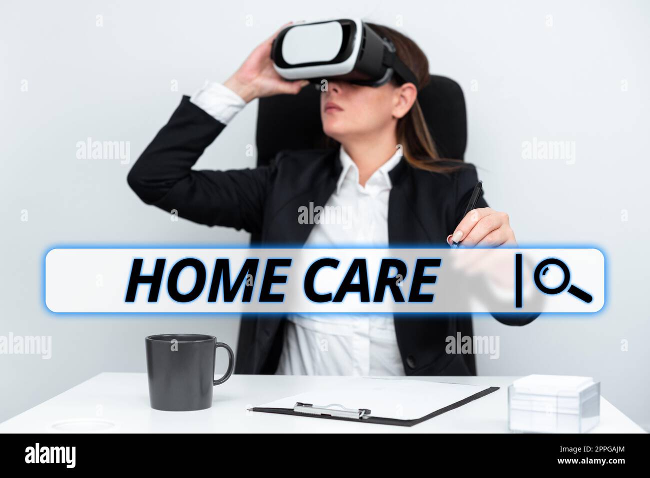 Text mit Inspiration Home Care. Business Überblick Ort, wo zeigen kann den besten Service von Komfort erbracht werden Stockfoto