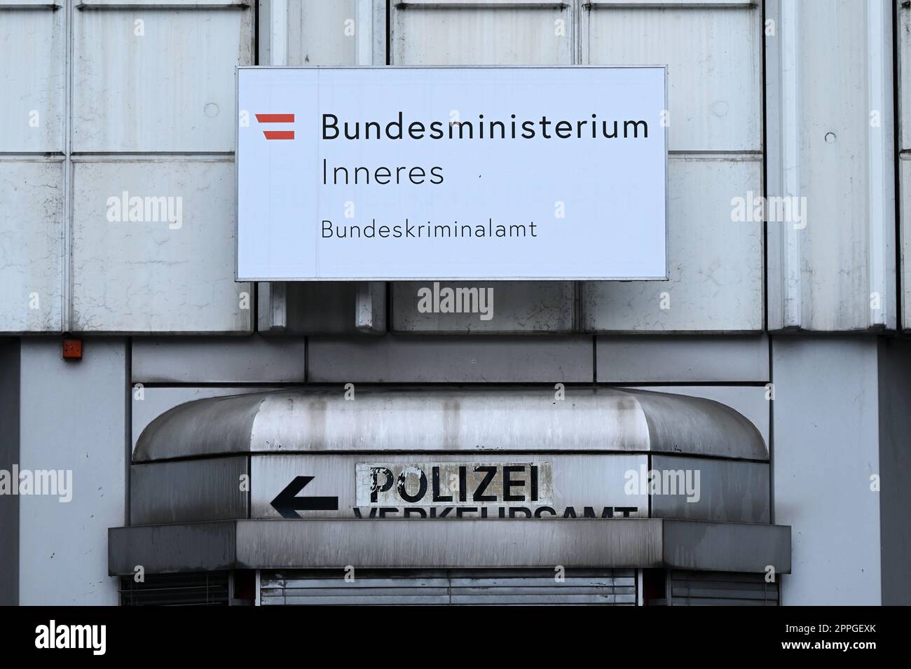 Bundeskriminalpolizeiamt Wien Stockfoto