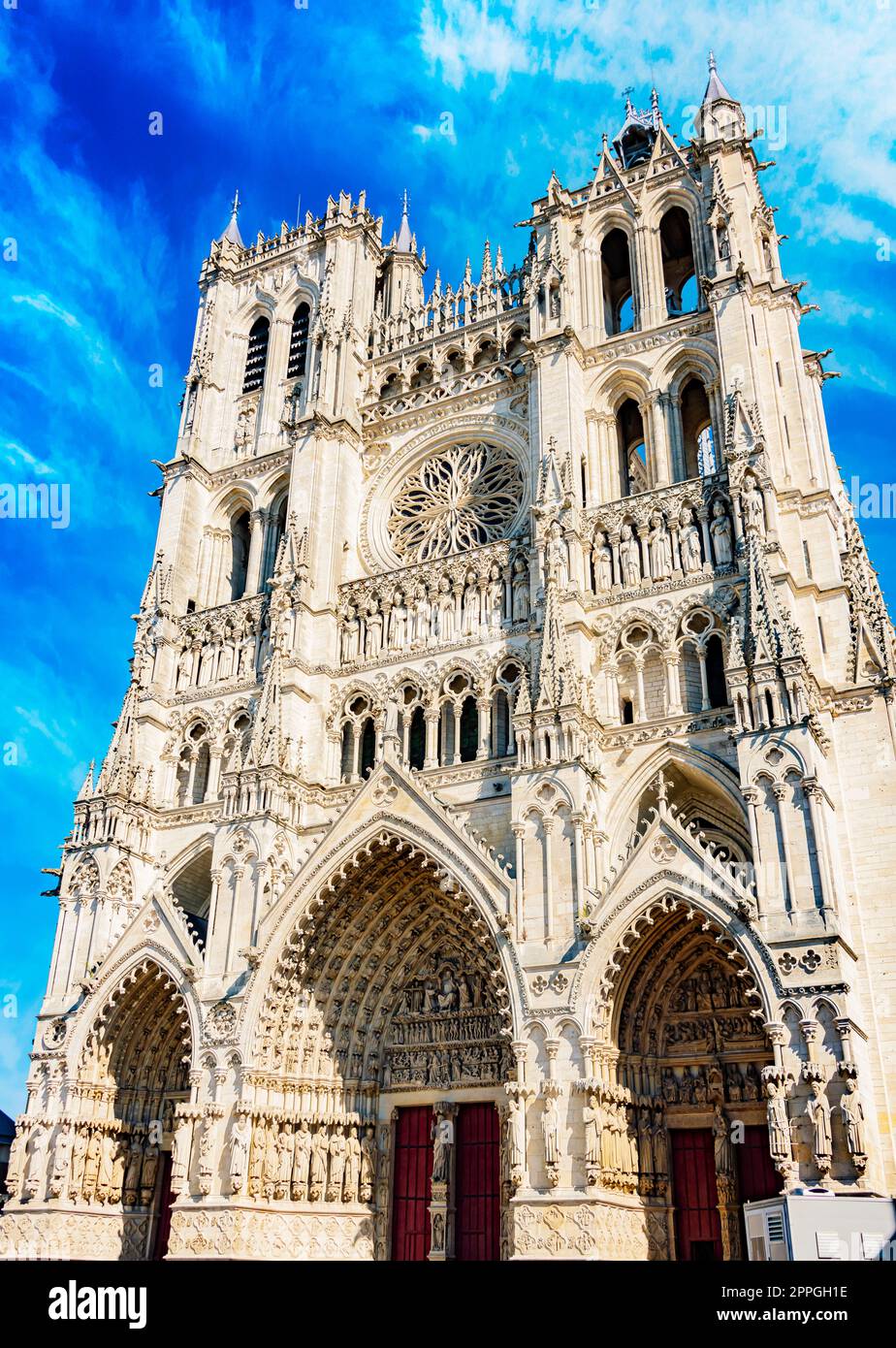 Die Basilika unserer Lieben Frau von Amiens, Frankreich Stockfoto