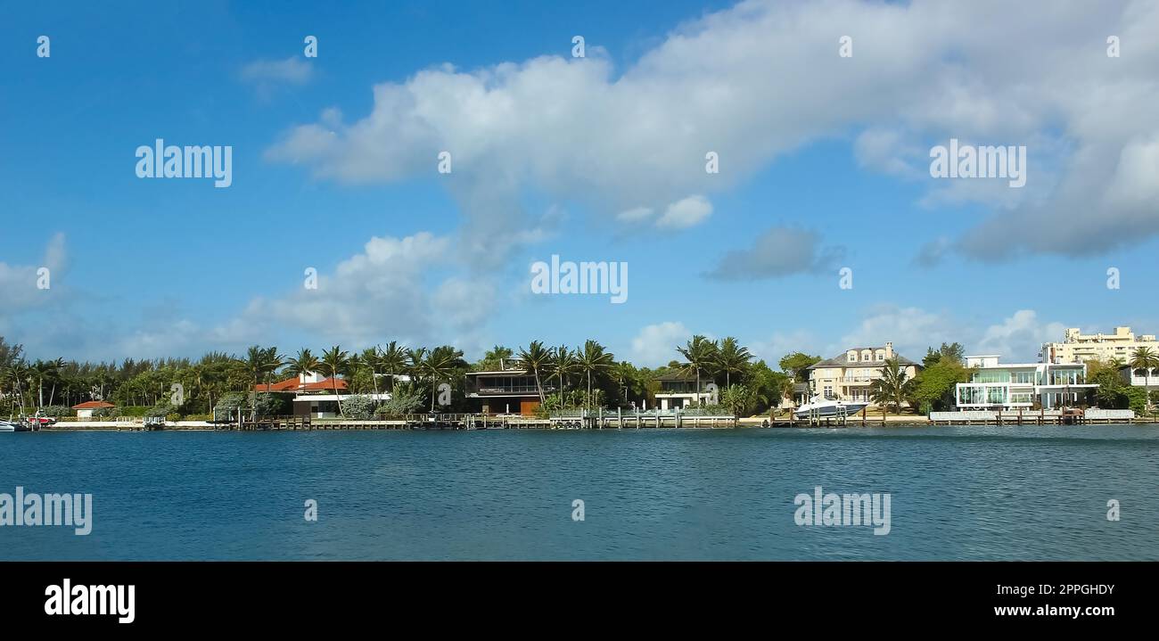 Luxuriöses Herrenhaus in Miami Beach, florida, USA Stockfoto