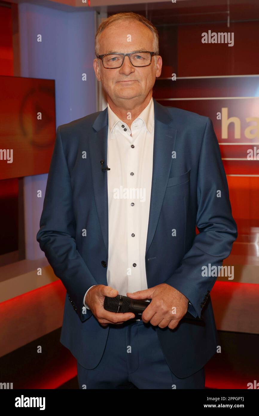 Frank Plasberg, Hart aber Fair, WDR Fernsehnstudio B, Köln, 15.08.2022 Stockfoto
