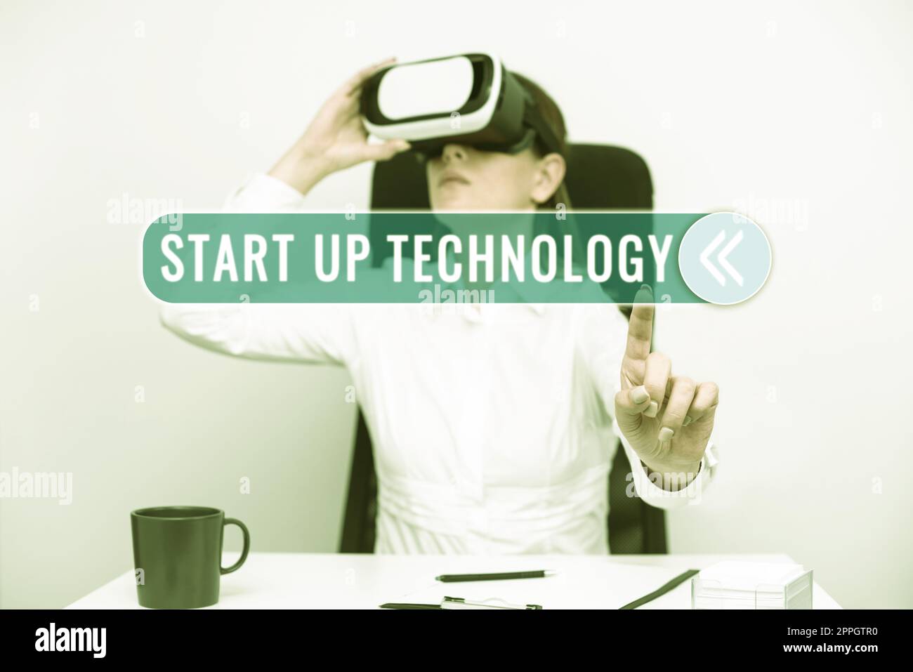 Inspiration zeigt Zeichen Start Up Technology. Geschäftsansatz Young Technical Company zunächst finanziert oder finanziert Stockfoto