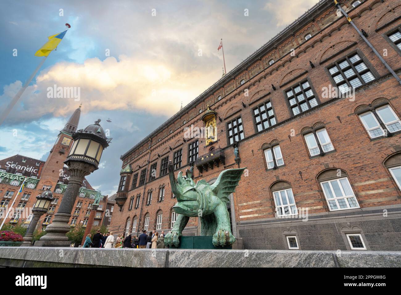 Kopenhagen Rathauspalast.. Stockfoto