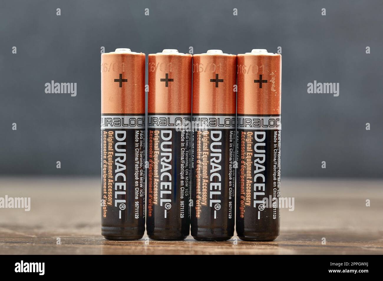 Duracell Batterien Stockfoto