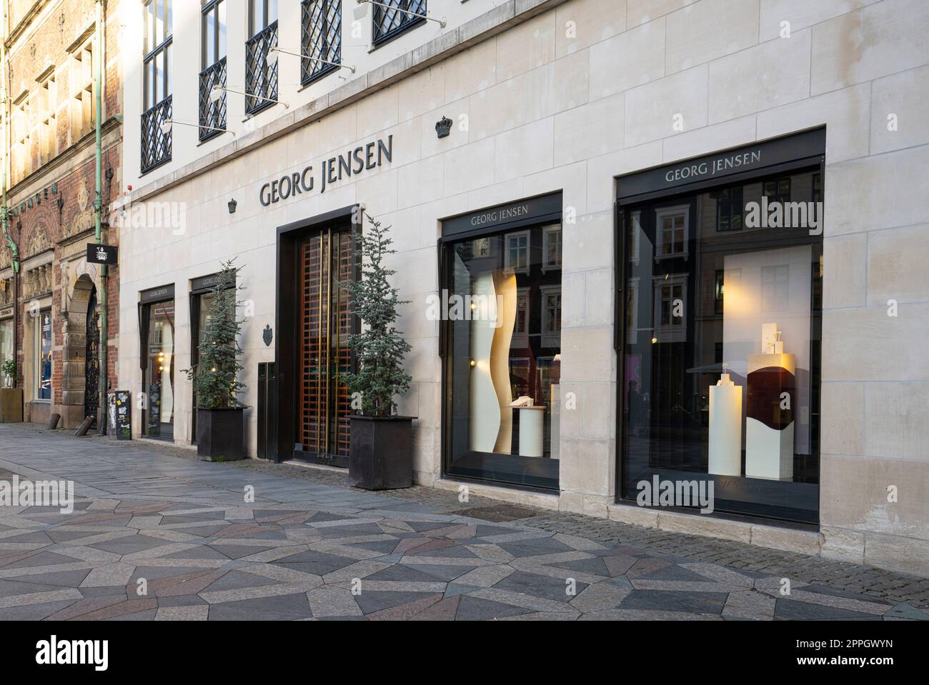 Georg Jensen Markenshop in Kopenhagen, Dänemark Stockfoto