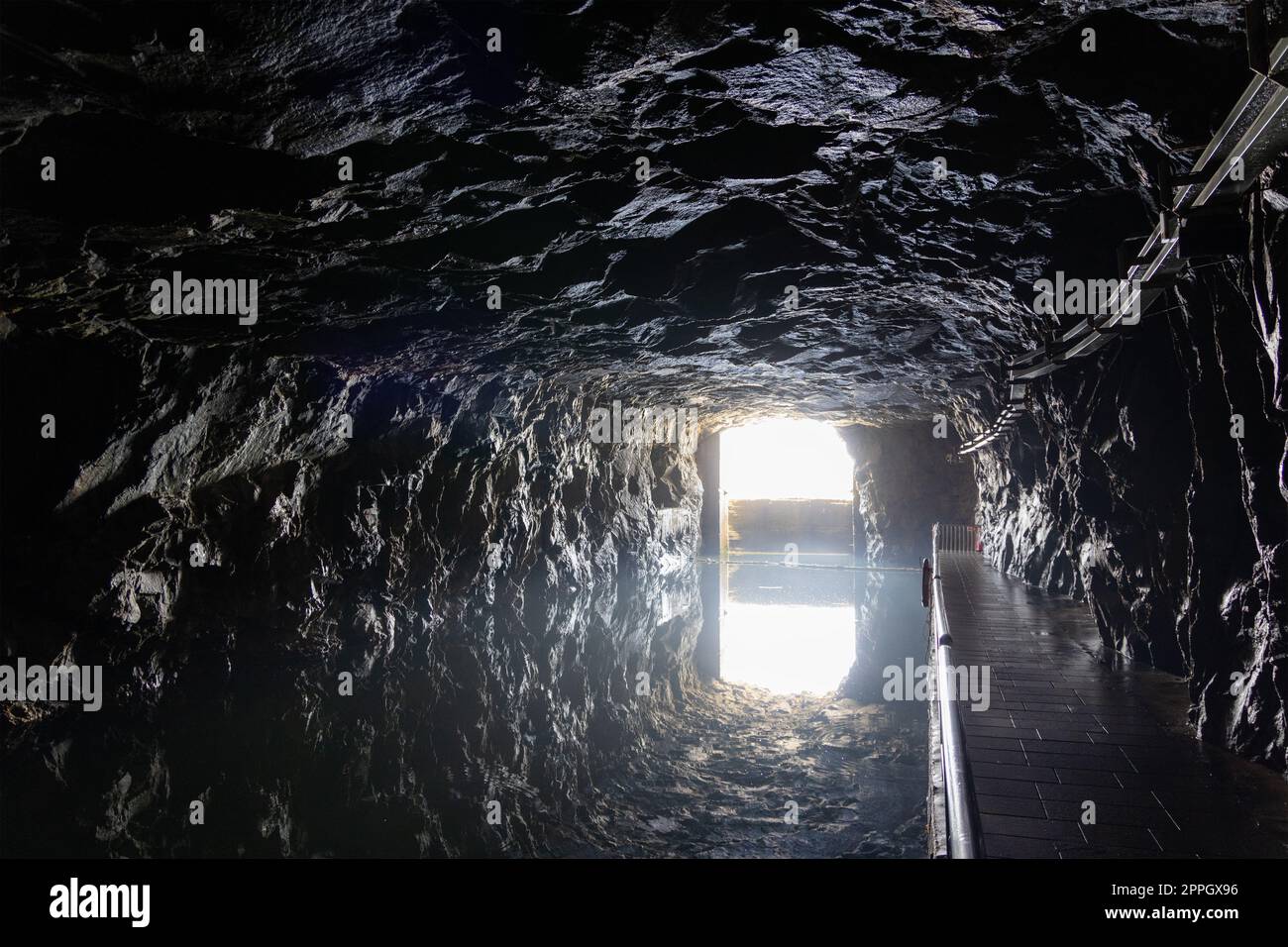 Zhaishan-Tunnel in Kinmen von Taiwan Stockfoto