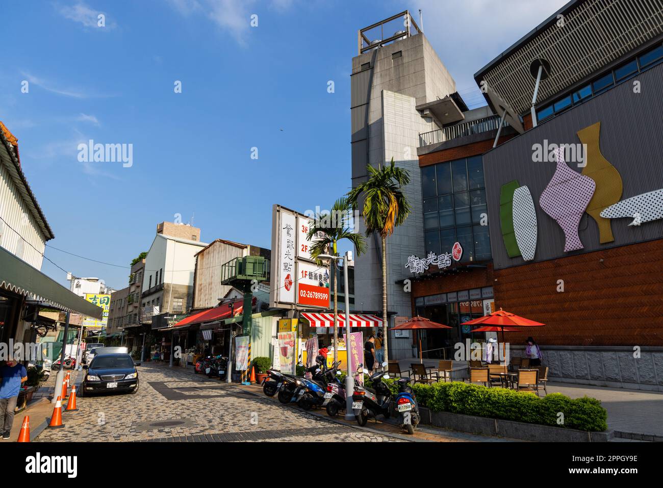 New Taipei, Taiwan 14. Juli 2022: Bezirk Yingge in New Taipei Stadt Taiwan Stockfoto