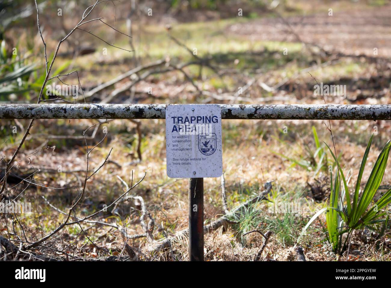 Zeichen Für Fangbereich Stockfoto