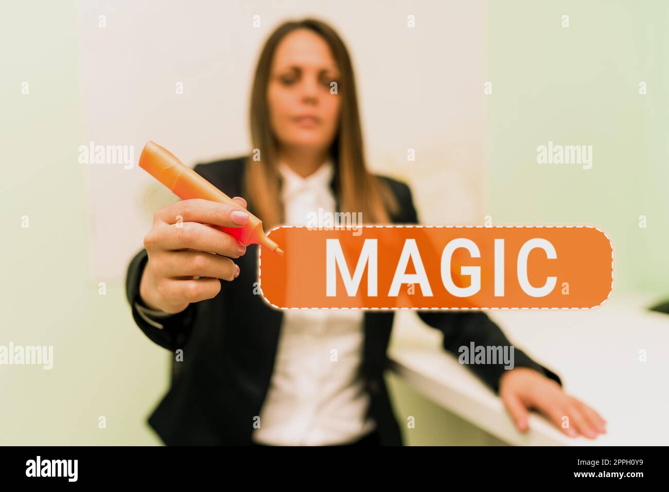 Text, der Inspiration Magic zeigt. Geschäftsidee Macht der Beeinflussung von Ereignissen durch mysteriöse oder übernatürliche Kräfte Stockfoto