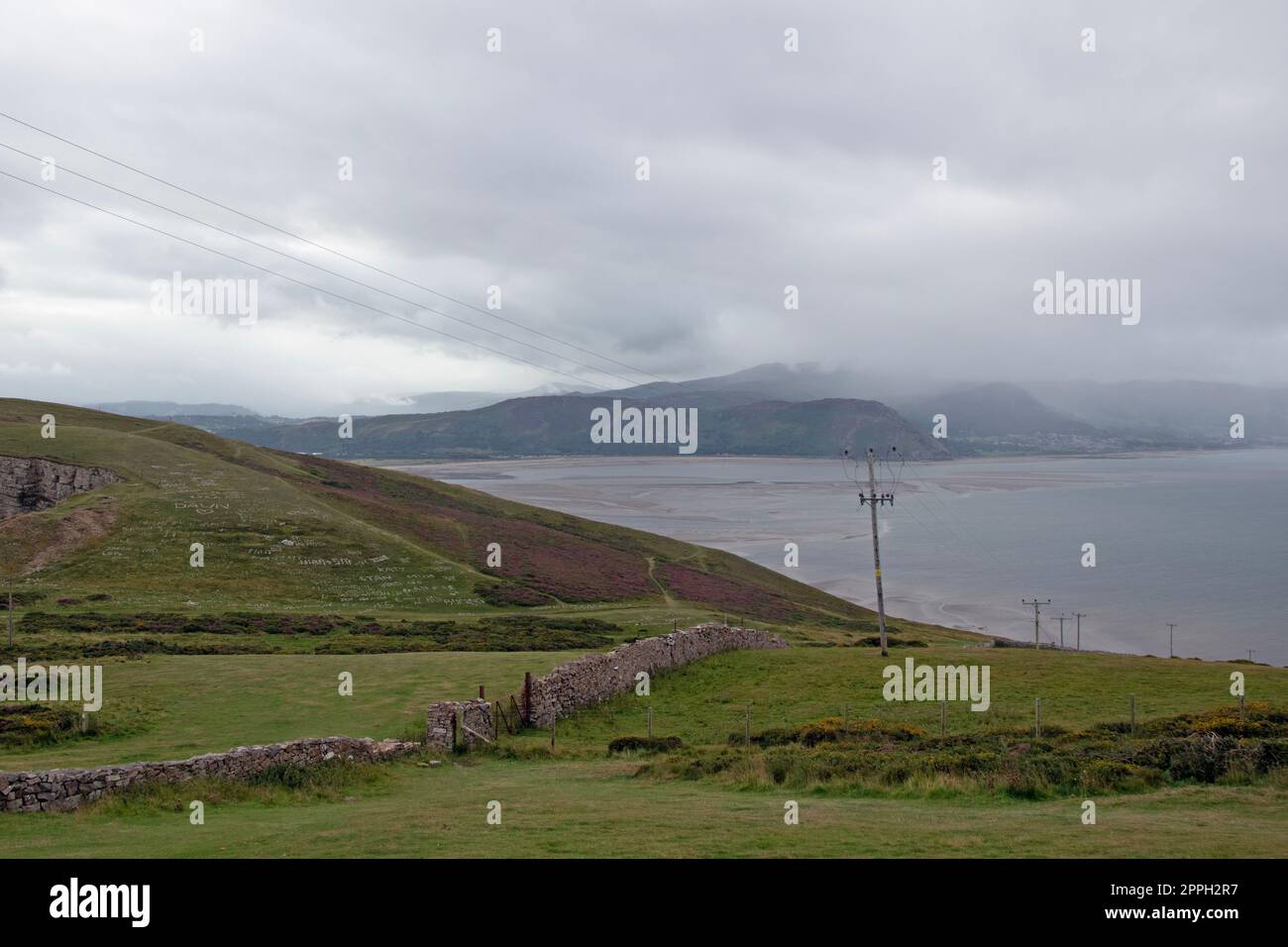 Blick vom Gipfel des Great Orme, Llandudno in Conwy Stockfoto