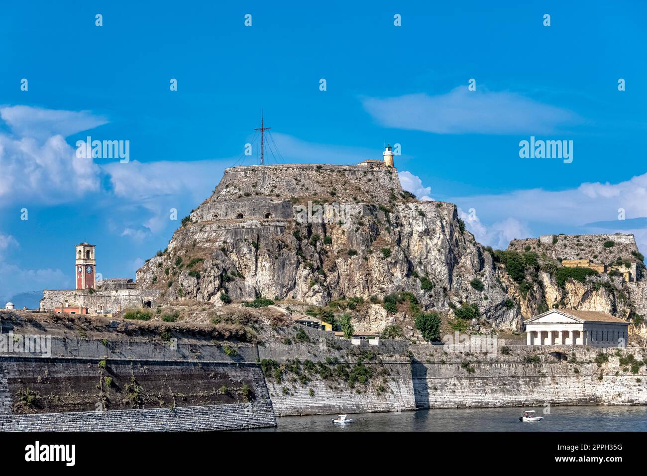 Venezianische Festung in Korfu, Griechenland Stockfoto