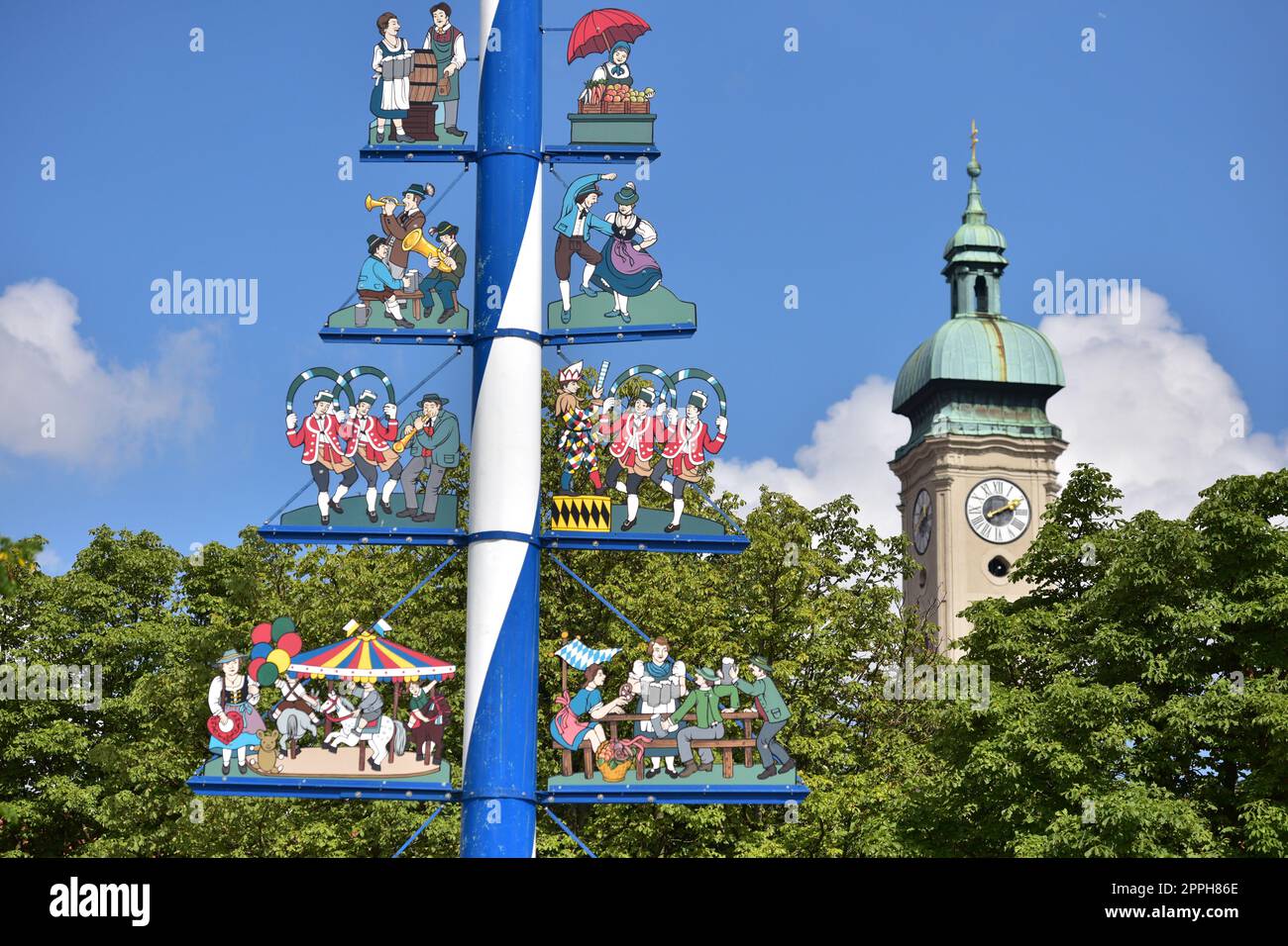 Heiliggeisterkirche in München Stockfoto