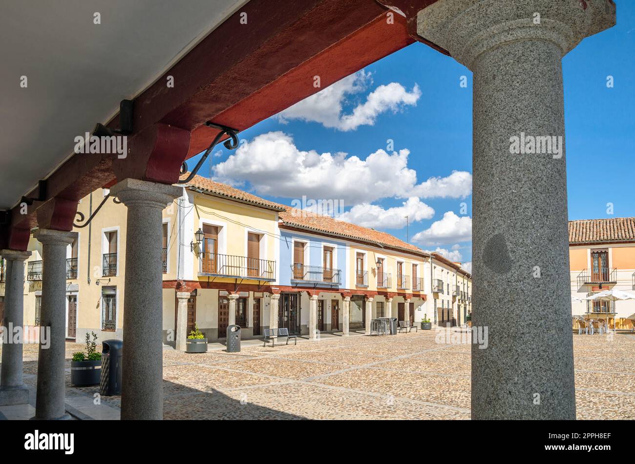 Hauptplatz in der Stadt Navalcarnero, Gemeinschaft Madrid, Spanien Stockfoto