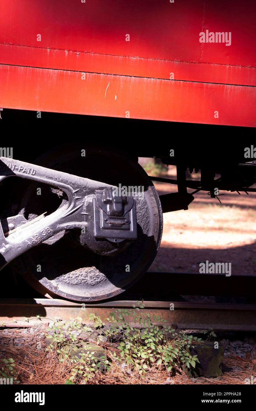 Gleis- und Radstrecke Stockfoto