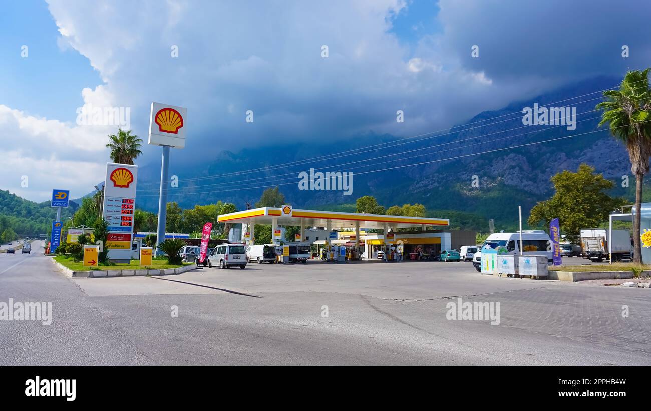 Antalya, Türkei - 17. September 2022: Shell-Tankstelle Stockfoto