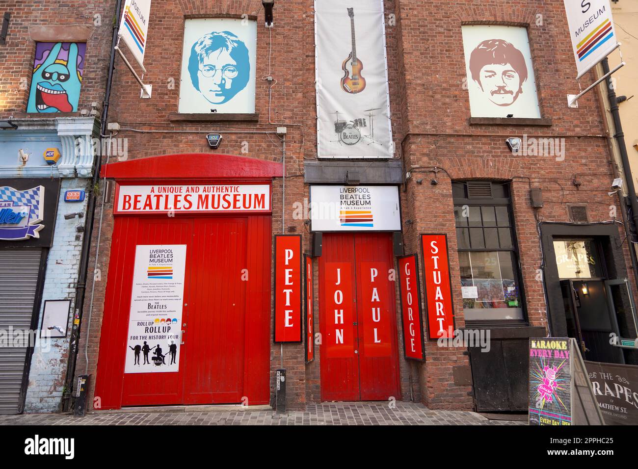 LIVERPOOL, Großbritannien - 14. JULI 2022: Liverpool Beatles Museum, England, Großbritannien Stockfoto