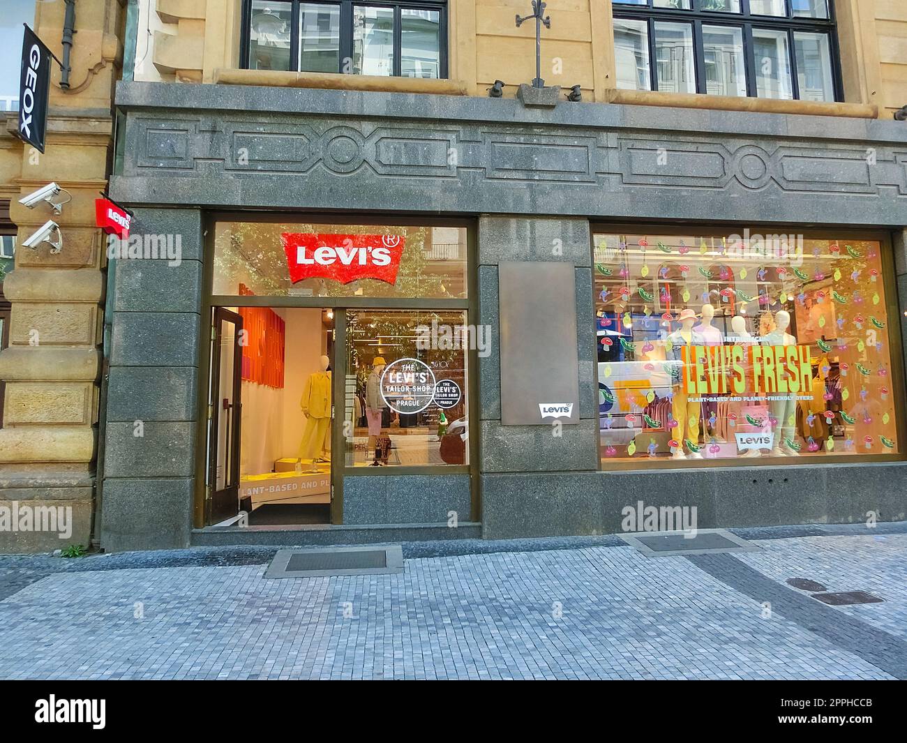 Der Levis Levi Jeans Store in Prag, Tschechische republik Stockfoto