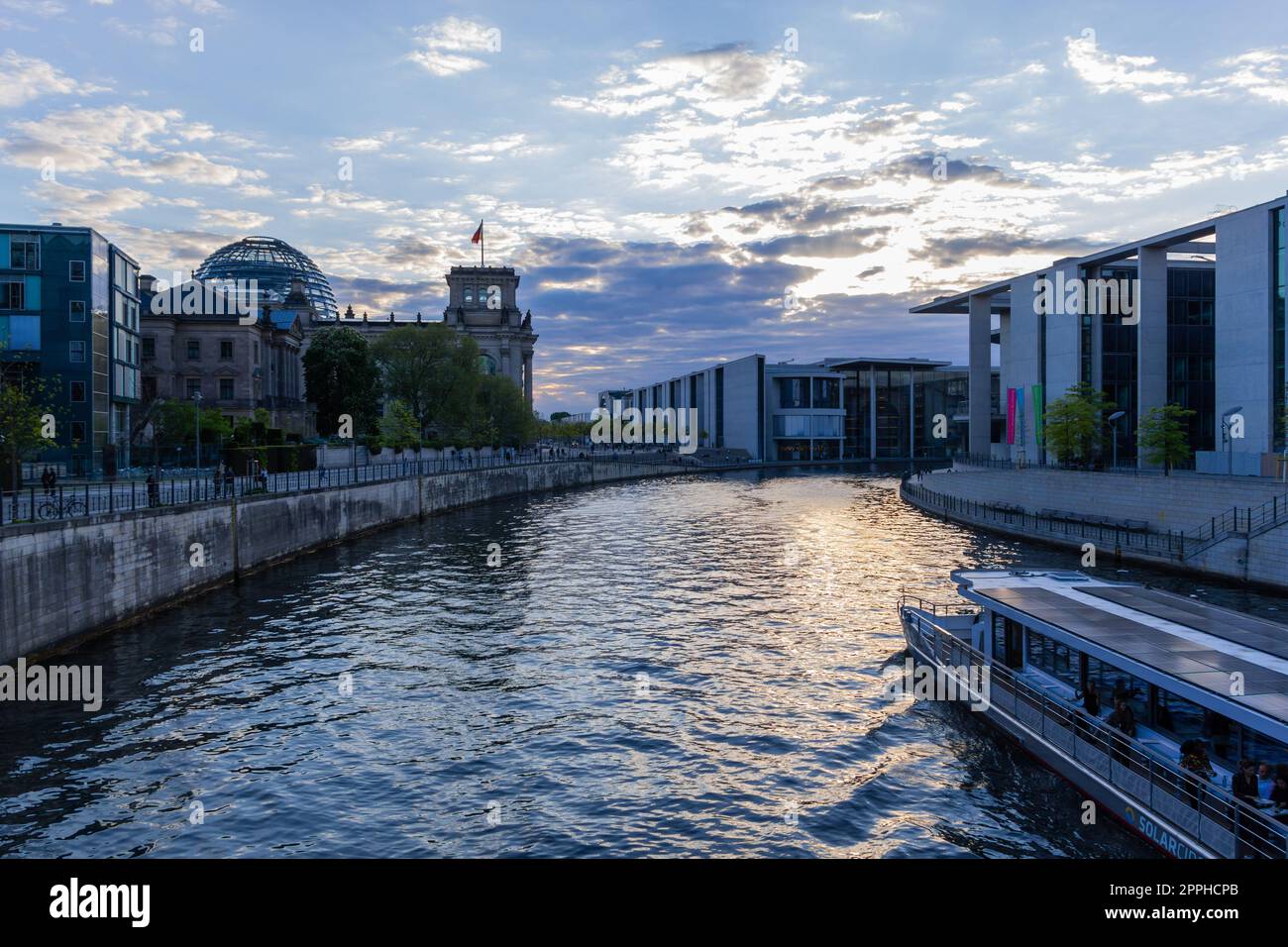 Der Reichstag in Berlin Stockfoto