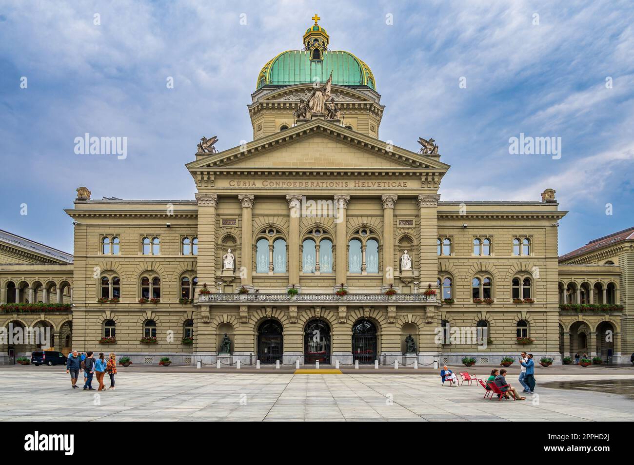 Bundespalast in Bern Stockfoto