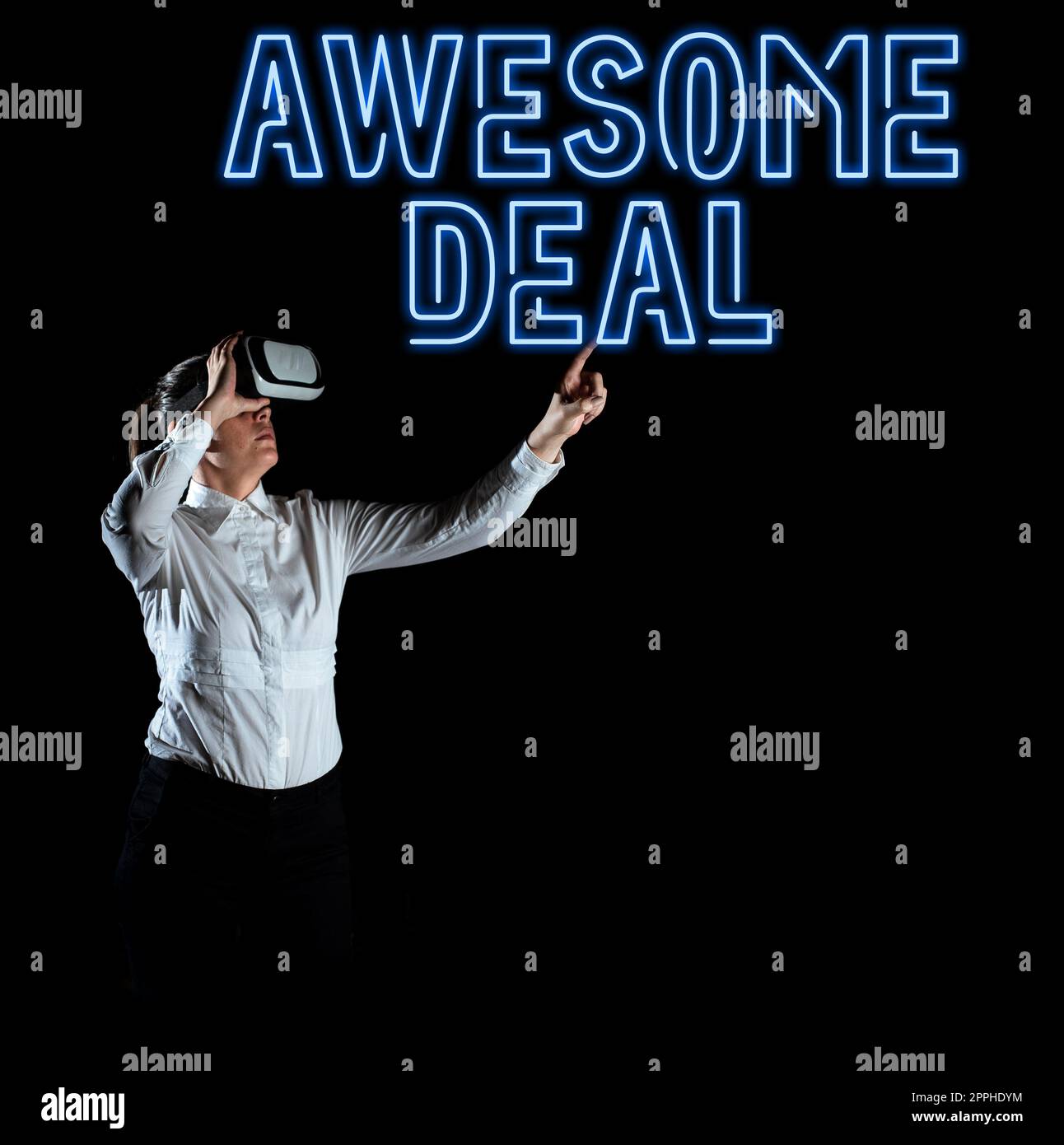 Handschrift Text Super Deal. Wort für eine beeindruckende Vereinbarung, die der anderen Partei zum gegenseitigen Nutzen gegeben wird Stockfoto