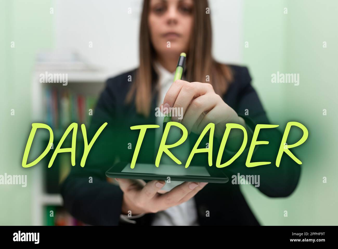 Konzeptionelle Bildunterschrift Day Trader. Geschäftsübersicht Eine Person, die Finanzinstrumente innerhalb eines Tages kauft und verkauft Stockfoto