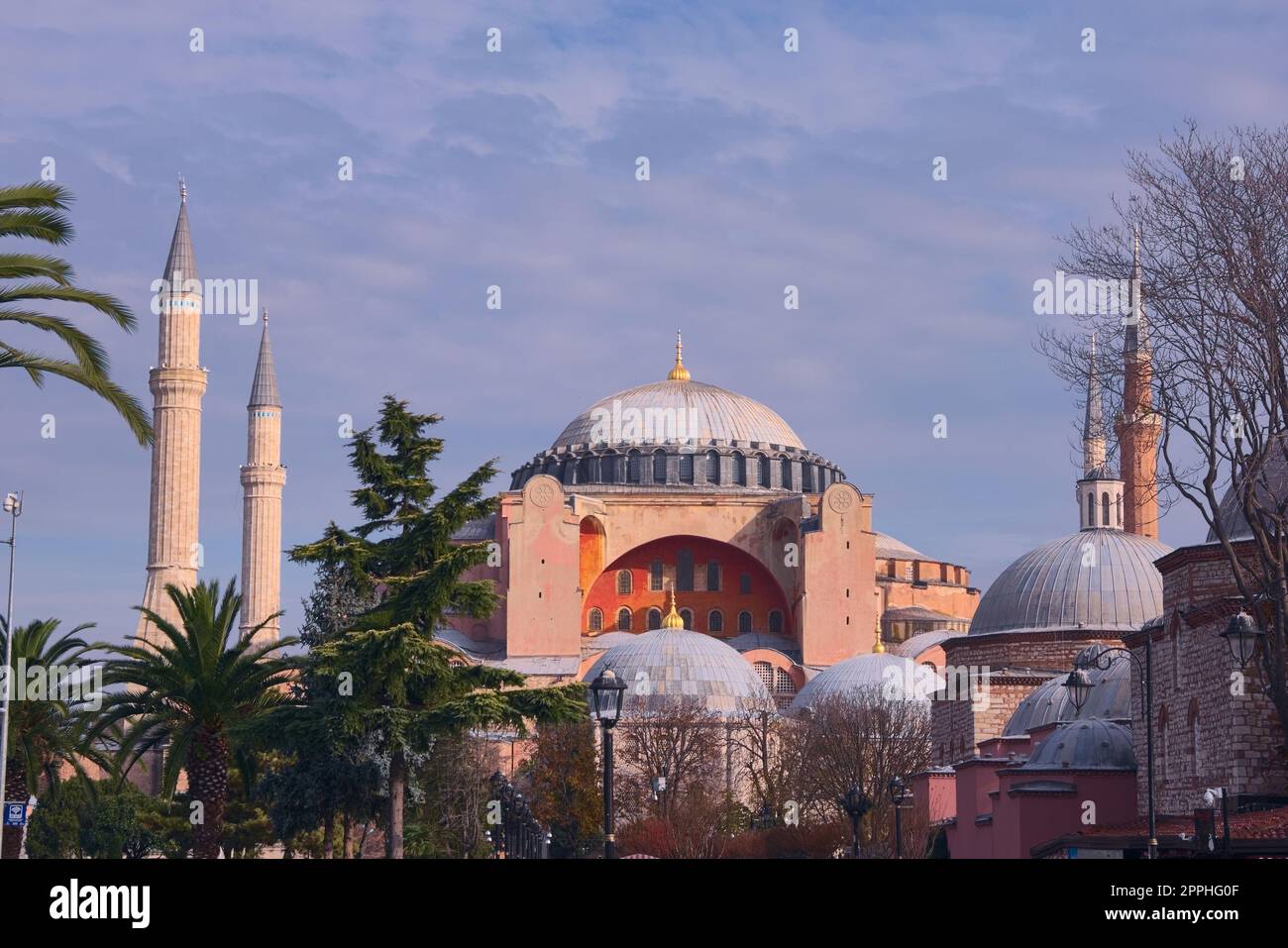 Hagia Sophia, in Istanbul, Türkei. Eines der wichtigsten religiösen Denkmäler der Welt. Stockfoto