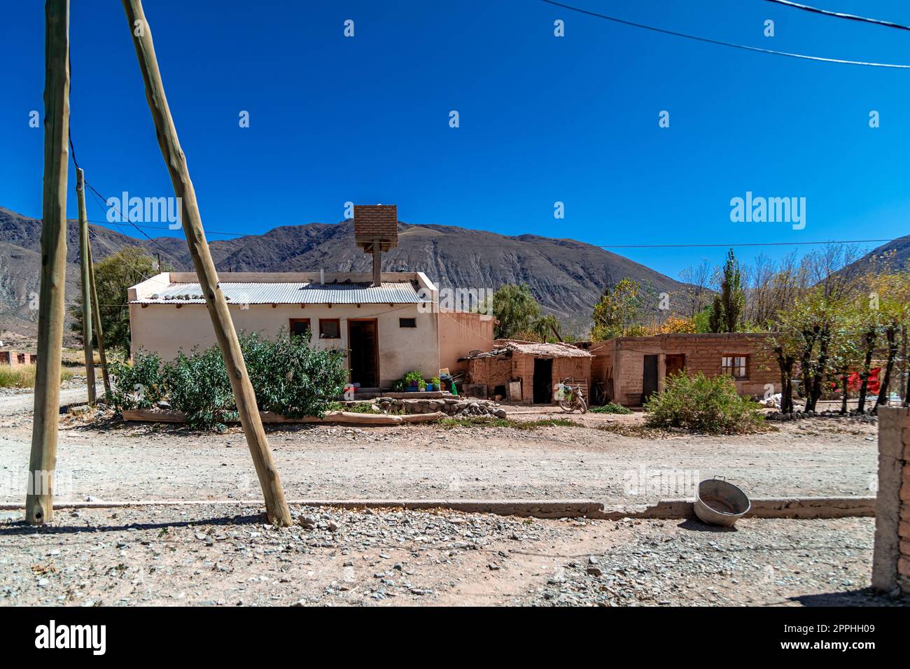 Das Dorf La Poma in Argentinien in den Anden Südamerikas Stockfoto