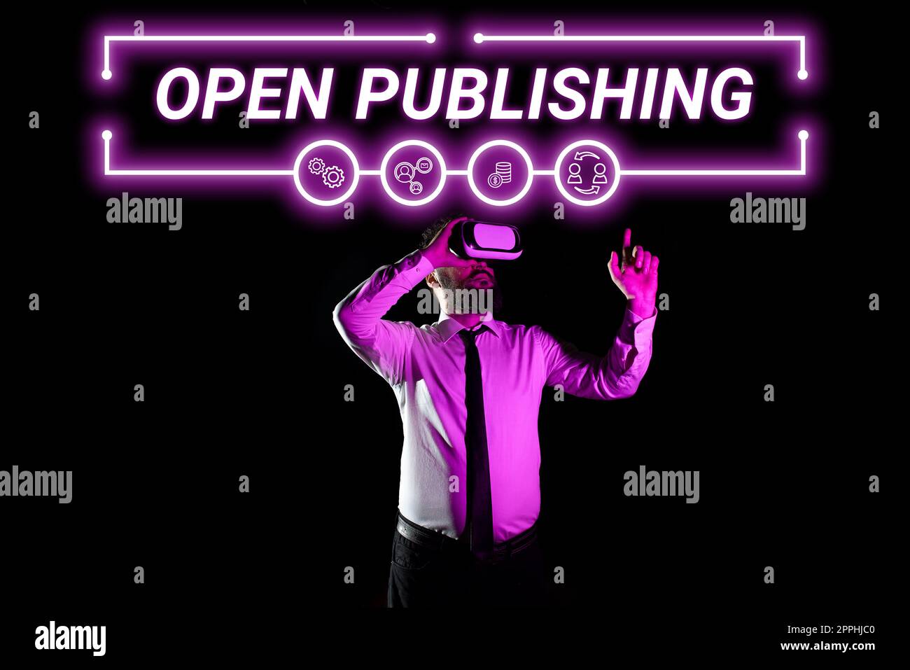 Texttitel für Open Publishing. Unternehmen präsentieren Online-Zugang zu vielen öffentlich zugänglichen und vergriffenen Büchern Stockfoto